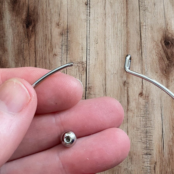 Simple Charm Bangle Bracelet