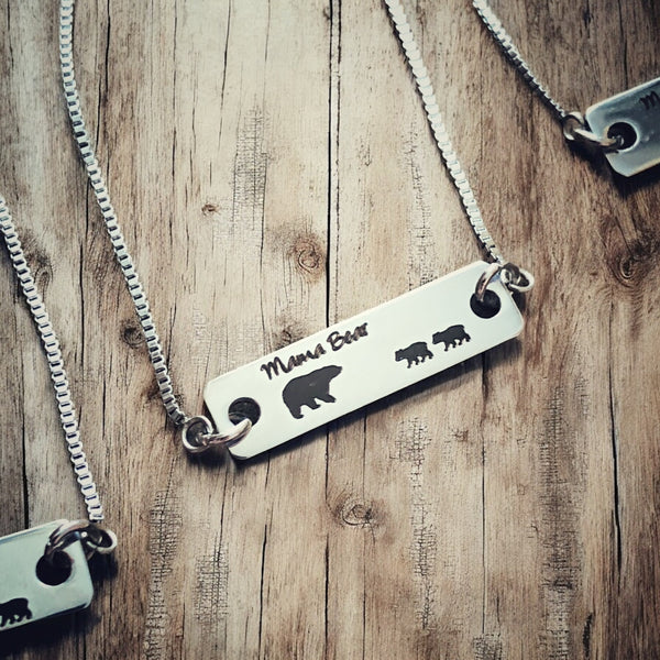 Mama Bear - Adjustable Bracelets - Stainless Steel