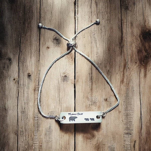 Mama Bear - Adjustable Bracelets - Stainless Steel