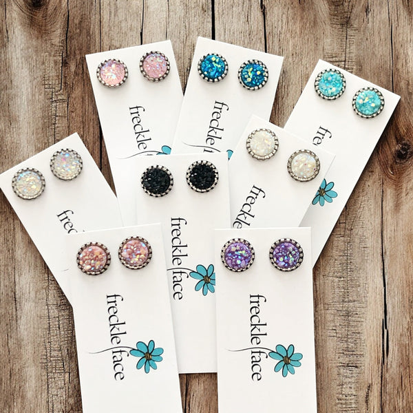 Sparkly Spring Studs 10mm