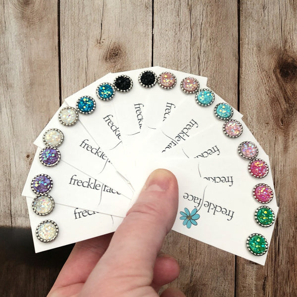 Sparkly Spring Studs 10mm