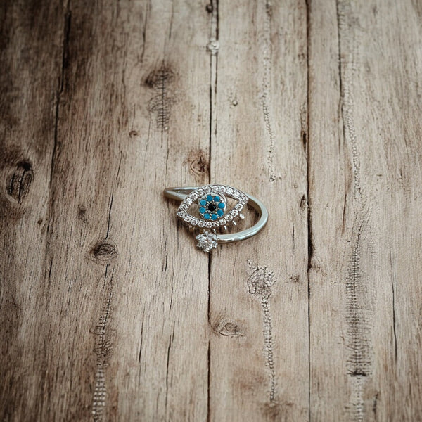 Evil Eye Spinner Ring