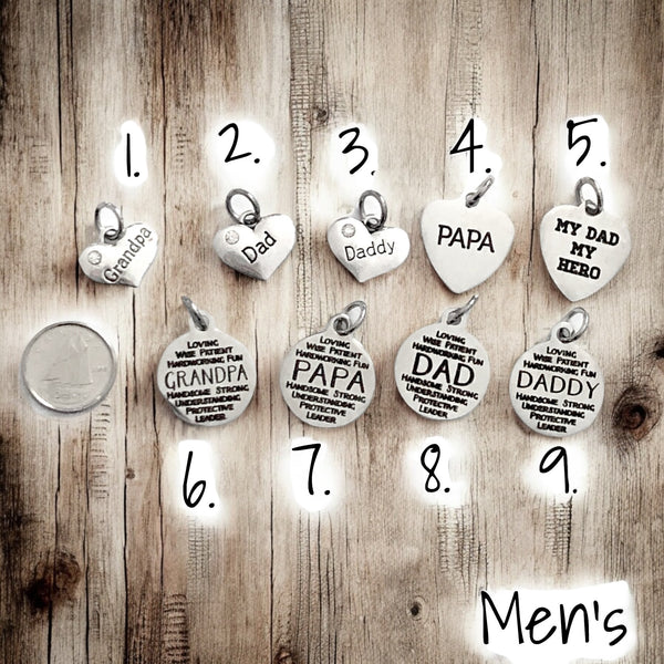 Fathers Day Charms