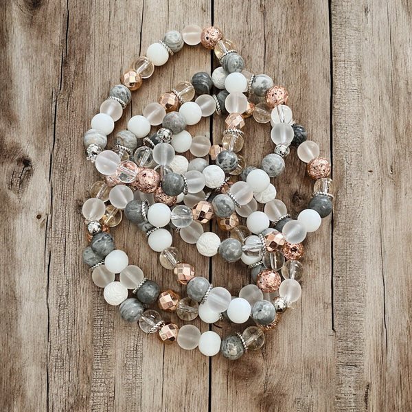Rose Gold Happy Bracelet