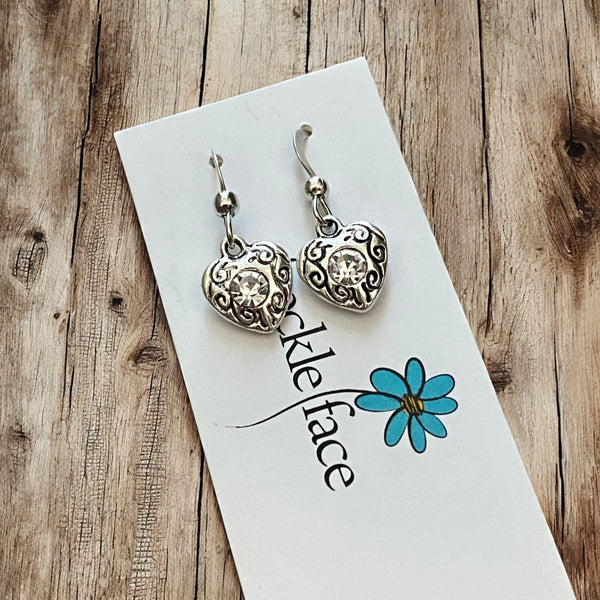 Heart Bling Earrings