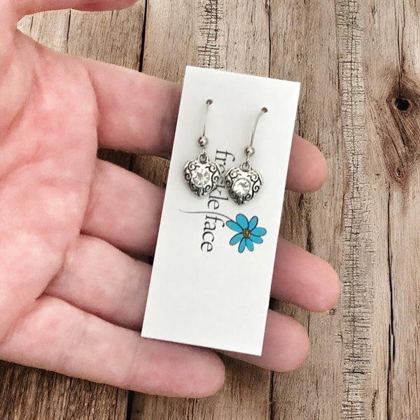 Heart Bling Earrings