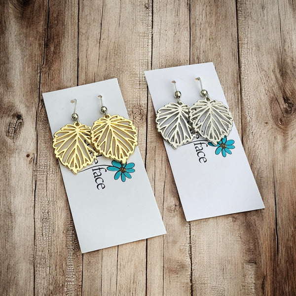 Simple Leaf Earrings