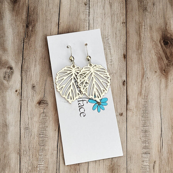 Simple Leaf Earrings