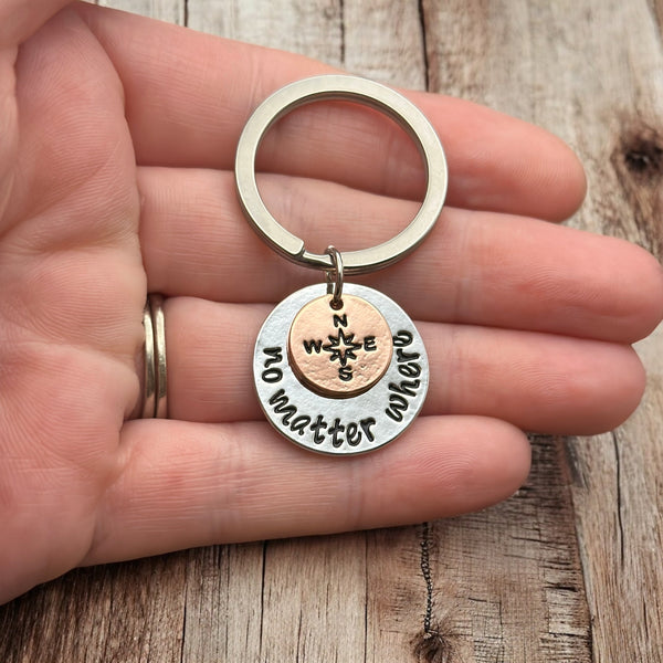 No Matter Where Keychain