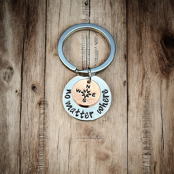 No Matter Where Keychain