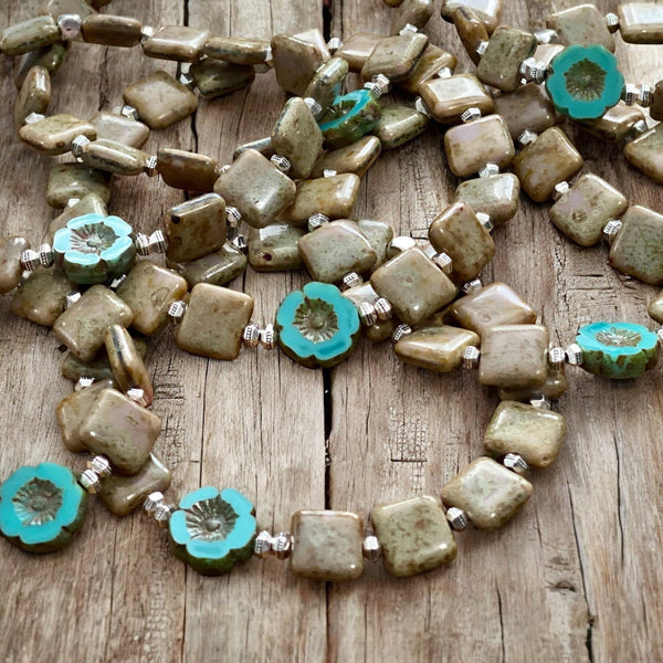 Flower - Czech Glass Beaded Bracelets