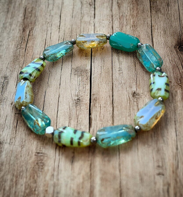 Czech Glass Beaded Bracelets