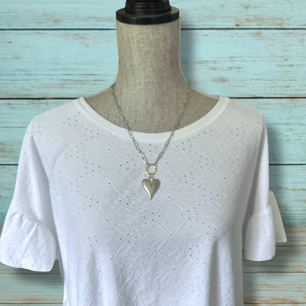 Paperclip Heart Necklace