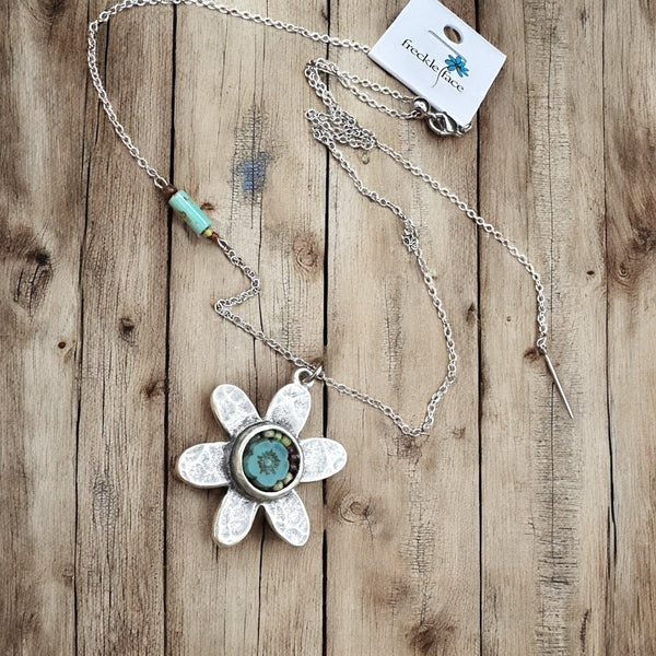 OOAK Mosaic Adjustable Necklace - M3628