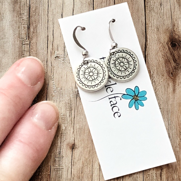 Small Medallion Earrings