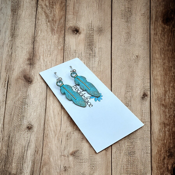 Patina Feather Earrings