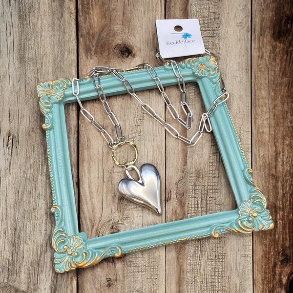 Paperclip Heart Necklace