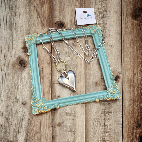 Paperclip Heart Necklace