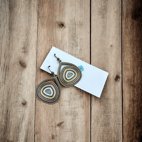 Boho Enamel Drop Earrings