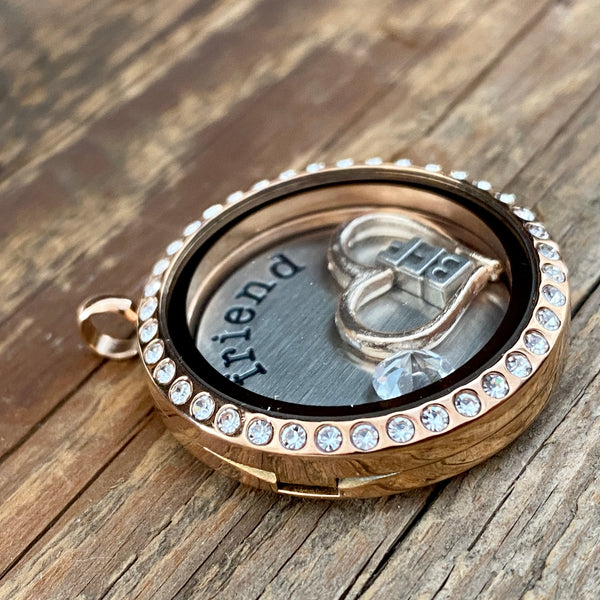 Glass Locket Friend Necklace