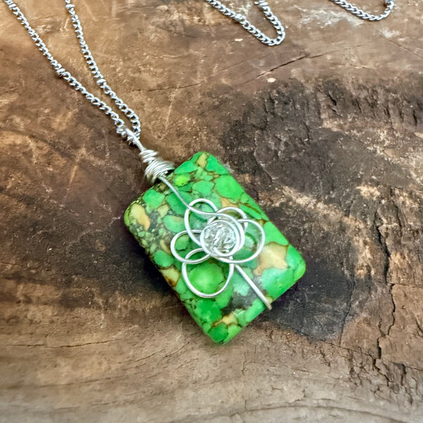 Retro Flower Wrap Necklace