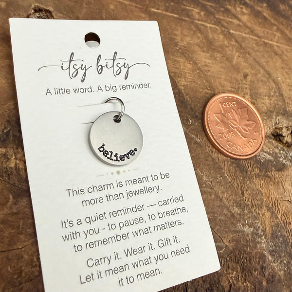 Believe Word Charm