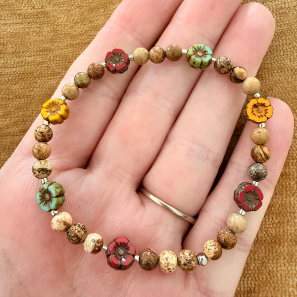 Field of Blooms Stretch Bracelet