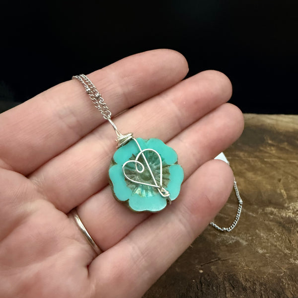 Retro Heart Wrap Necklace