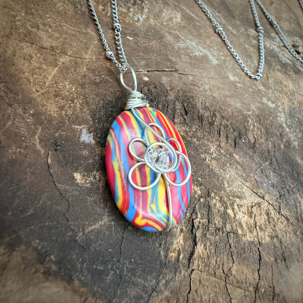 Retro Flower Wrap Necklace