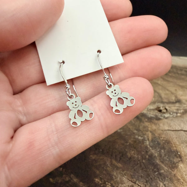 Tiny Teddy Bear Earrings