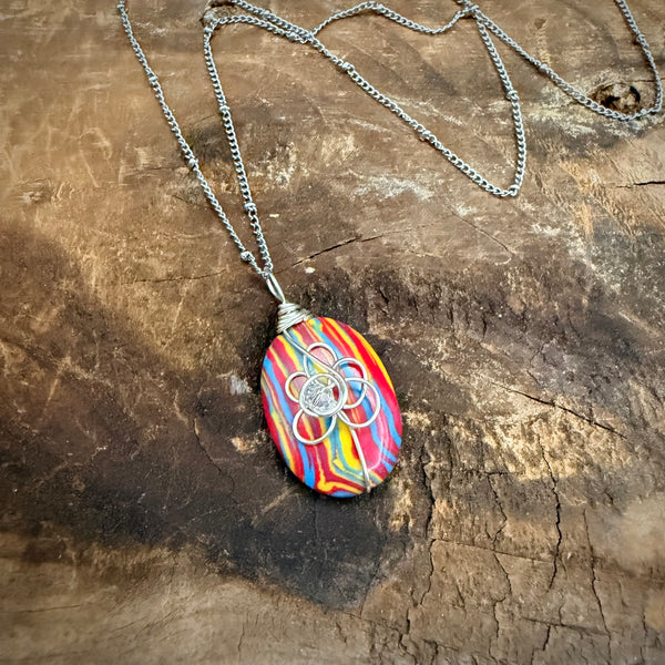 Retro Flower Wrap Necklace