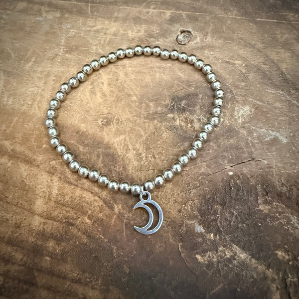 Luna Glow Crescent Moon Stretch Bracelet