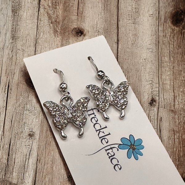 Sparkly Butterfly Earrings