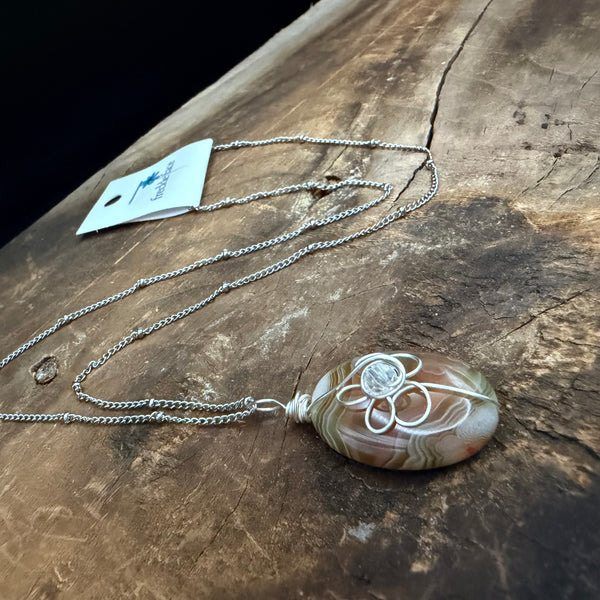 Retro Flower Wrap Necklace