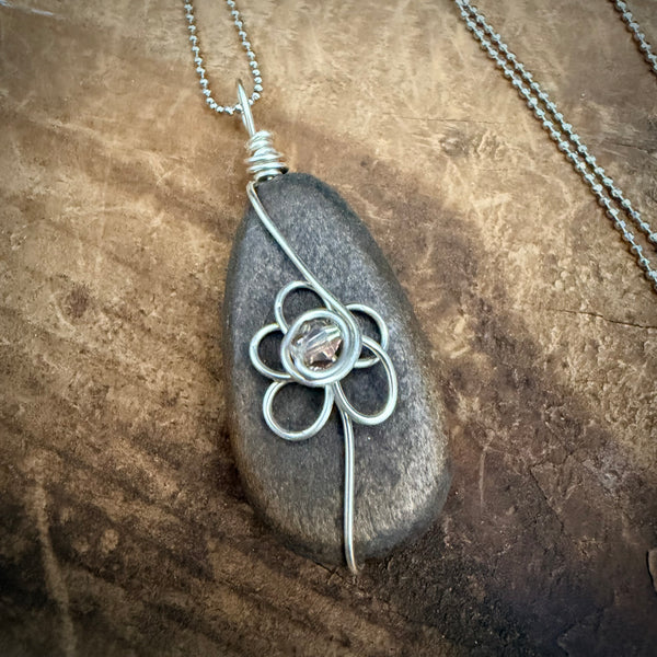 Retro Flower Wrap Necklace