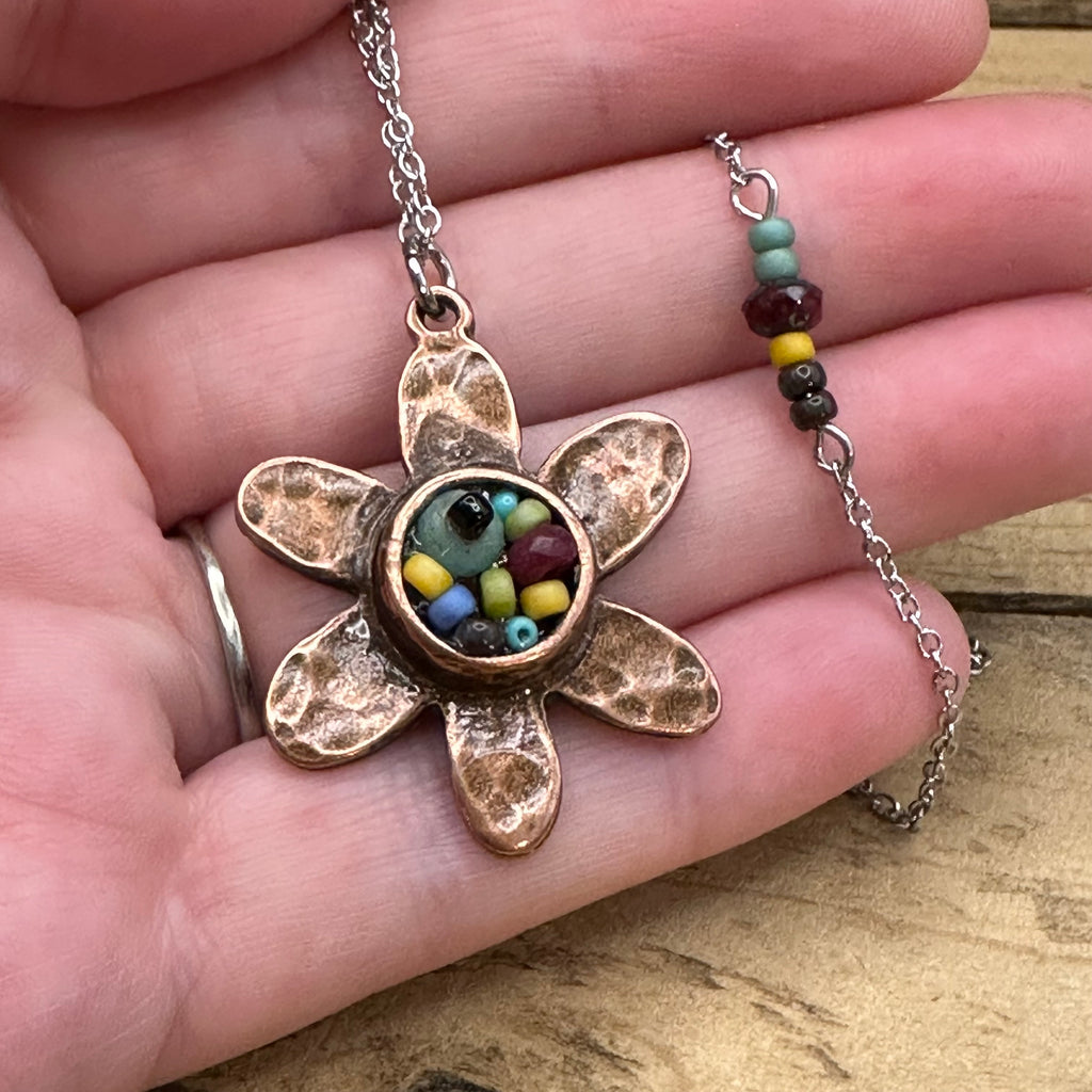 One of a Kind Mosaic Adjustable Necklace
