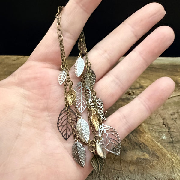 Fallen Leaves Double Chain Bracelet