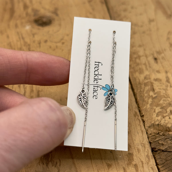 Pull Through Chain Earrings - various designs