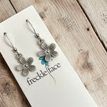 Dotted Daisy Flower Earrings