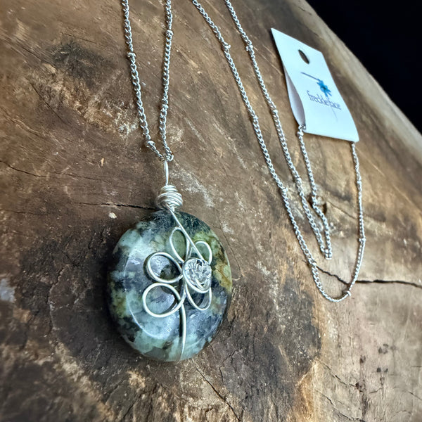 Retro Flower Wrap Necklace