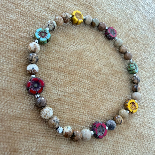 Field of Blooms Stretch Bracelet