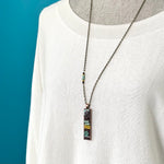 One of a Kind Mosaic Necklace - courage
