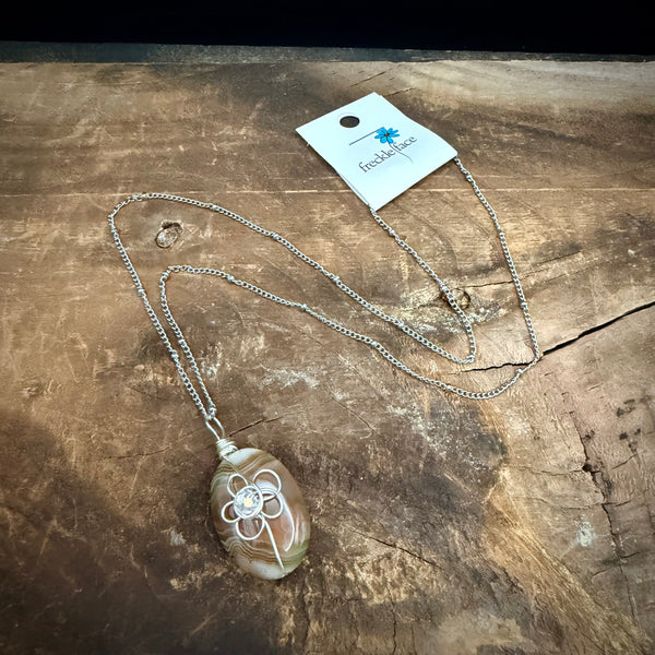 Retro Flower Wrap Necklace