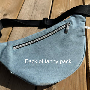 Denim Fanny Pack Bag