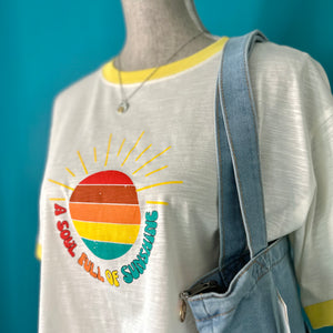 Ringer T-shirt - Soul Full of Sunshine