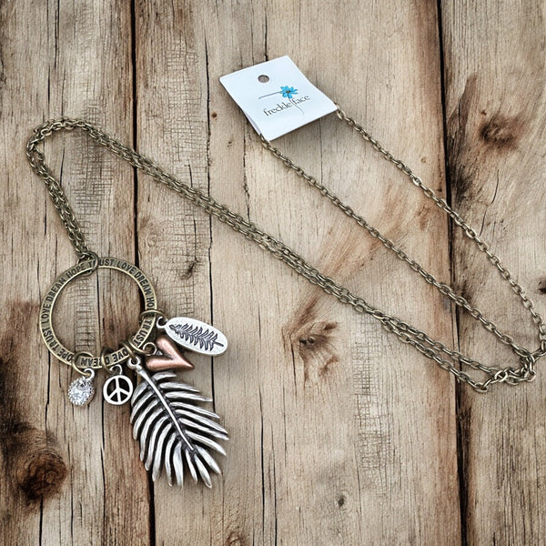 Nature Lovers Long Charm Necklace