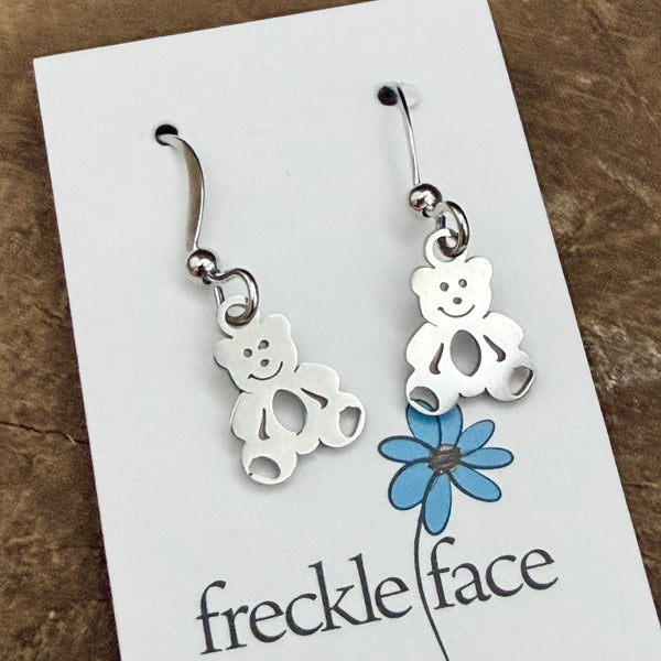 Tiny Teddy Bear Earrings