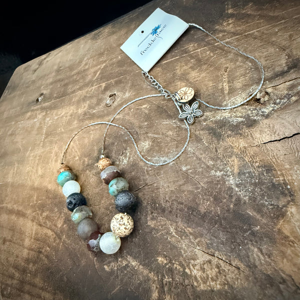 Boho Earthstone Necklace & Bracelet Set – 3 Options