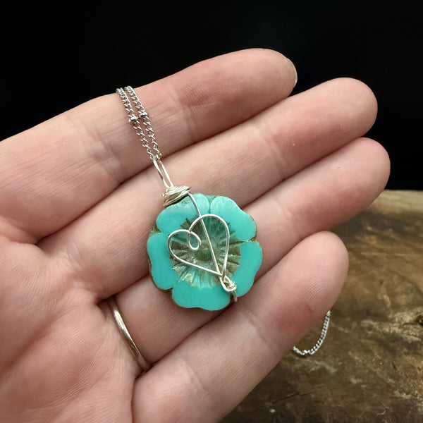 Retro Heart Wrap Necklace