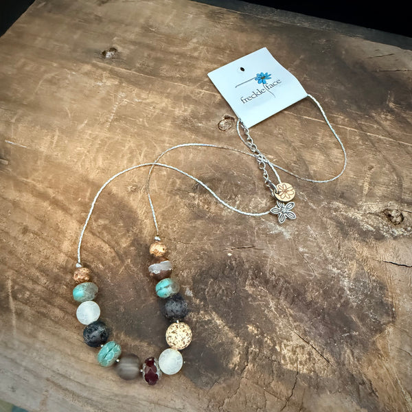 Boho Earthstone Necklace & Bracelet Set – 3 Options